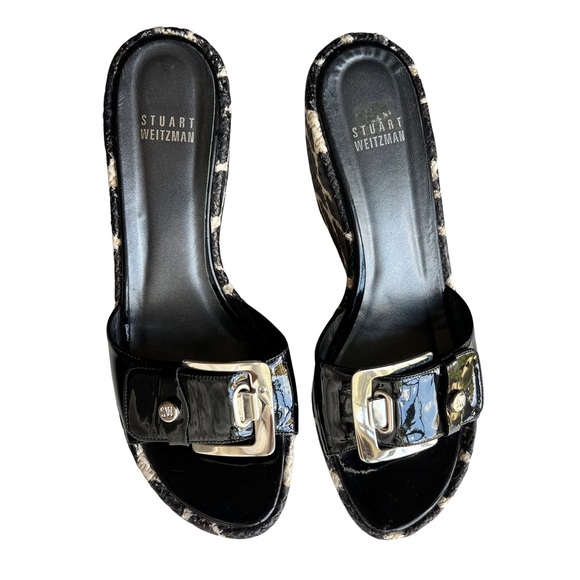 Stuart Weitzman | Patent Buckle Giraffe Wedge - Picture 13 of 13